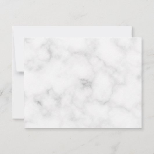 Klassieke kalligrafie bruiloft Hartelijk dank Bedankkaart (Achterkant)