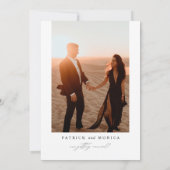 Klassieke kalligrafie cirkel foto opslaan van de d kaart (Achterkant)