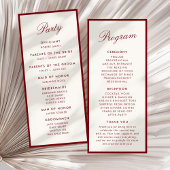 Klassieke kalligrafie Deep Red Old Money Programma