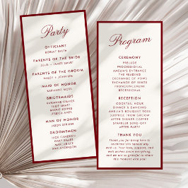 Klassieke kalligrafie Deep Red Old Money Programma