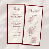 Klassieke kalligrafie Deep Red Old Money Programma