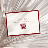 Klassieke kalligrafie Deep Red Old Money RSVP Kaart