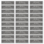 Klassieke kalligrafie Donkergrijs Gast Adres label<br><div class="desc">Classic Kalligrafie Donkergrijs Gastenadres label Sticker - Vraag me of je vragen hebt</div>