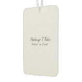 Klassieke kalligrafie Elegant Plain Simple Grey Luchtverfrisser (Links)