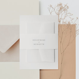 Klassieke kalligrafie Elegant Wedding Uitnodigingen Wikkel