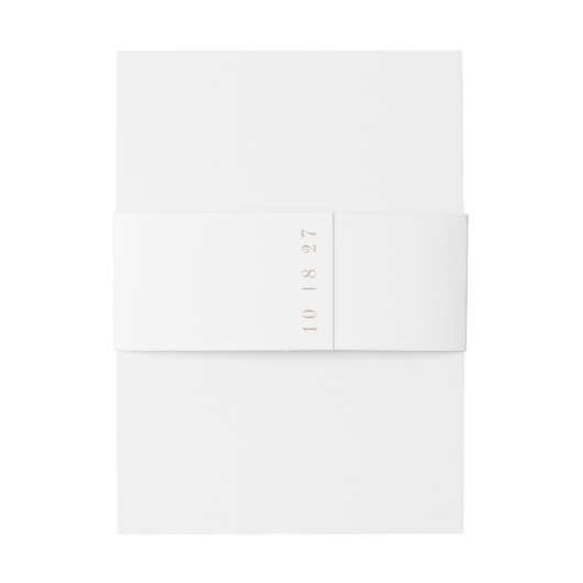 Klassieke kalligrafie Formele Roze Taupe Bruiloft Uitnodigingen Wikkel (Achterkant Voorbeeld)