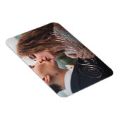 Klassieke kalligrafie foto bruiloft met de date ma magneet (Rechterzijde)