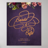  klassieke kalligrafie kaarten en geschenken teken poster (Voorkant)