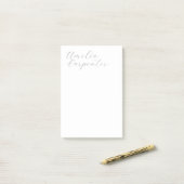 Klassieke Kalligrafie Minimalist Professional Post-it® Notes (Op bureau)