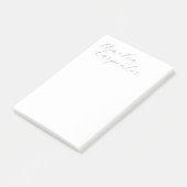 Klassieke Kalligrafie Minimalist Professional Post-it® Notes (Schuin)