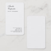 Klassieke Kalligrafie Minimalist Professional Visitekaartje (Voorkant / Achterkant)
