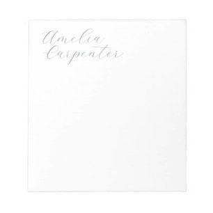 Klassieke kalligrafie minimalistisch professioneel notitieblok