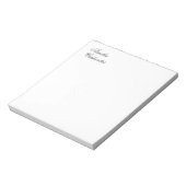 Klassieke kalligrafie Minimalistisch Professioneel Notitieblok (Linkerzijde)