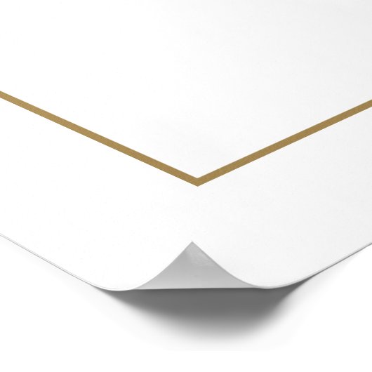 Klassieke kalligrafie Monogram Bruiloft Welkomstbo Poster (Hoek)