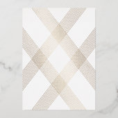 Klassieke kalligrafie Monogram Gold Deco Wedding Folie Uitnodiging (Achterkant)