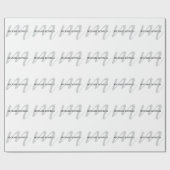 Klassieke kalligrafie monogram professioneel cadeaupapier (Vlak)