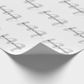 Klassieke kalligrafie monogram professioneel cadeaupapier (Hoek)