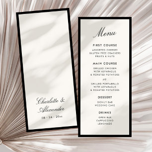Klassieke kalligrafie Oud geld Menu