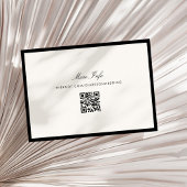 Klassieke Kalligrafie Oud Geld QR Code Details Kaart