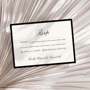 Klassieke kalligrafie Oud Geld QR Code RSVP Kaart