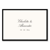 Klassieke kalligrafie Oude geldplaatskaart Kaart (Achterkant)