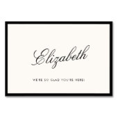 Klassieke kalligrafie Oude geldplaatskaart Kaart (Voorkant)