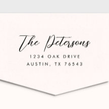 Klassieke kalligrafie-retouradres