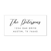 Klassieke kalligrafie-retouradres  zelfinktende stempel (Design)