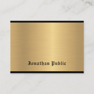 Klassieke kalligrafie Script Glam Gold Elegant Lux Visitekaartje