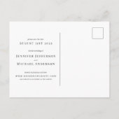 Klassieke kalligrafie-weddenschap legant sparen de aankondigingskaart (Achterkant)