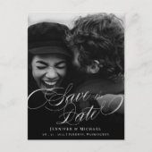 Klassieke kalligrafie-weddenschap legant sparen de aankondigingskaart (Voorkant)