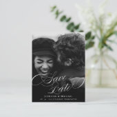 Klassieke kalligrafie-weddenschap legant sparen de aankondigingskaart (Staand voorkant)