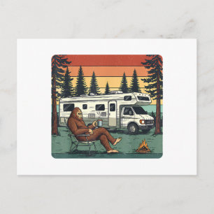 Klassieke Kampeerauto RV Bigfoot Avontuur Feestdagenkaart