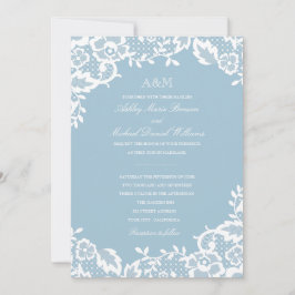 Klassieke Kant bruiloft uitnodiging