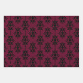 Klassieke kant en donkerdere papierbladen voor het inpakpapier vel (Voorkant)