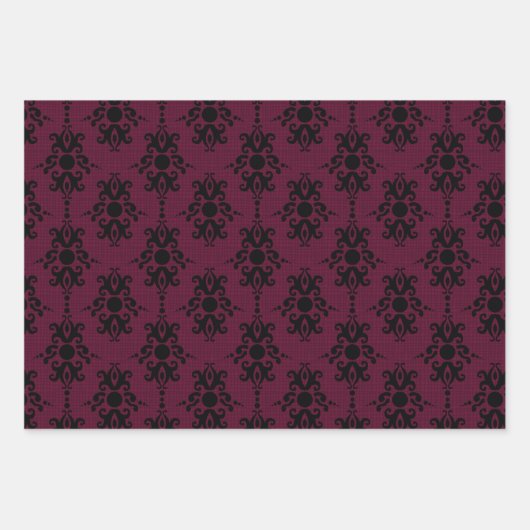 Klassieke kant en donkerdere papierbladen voor het inpakpapier vel (Voorkant)