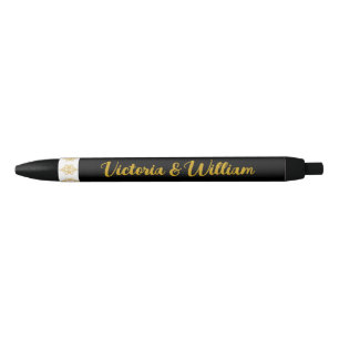 Klassieke kanten trouwcadeaus schrijfpennen zwarte inkt pen