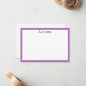 Klassieke kantoorartikelen met naam notitiekaartje (Voorkant / Achterkant in situ)