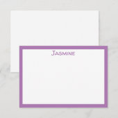 Klassieke kantoorartikelen met naam notitiekaartje (Voorkant / Achterkant)