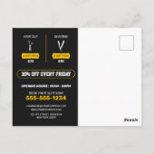 Klassieke kapperszaak Hair Cut Scheerkapperszaak Briefkaart (Achterkant)