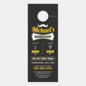 Klassieke kapperszaak Hair Cut Scheerkapperszaak Deurhanger (Achterkant)