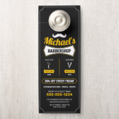 Klassieke kapperszaak Hair Cut Scheerkapperszaak Deurhanger (Op knop)