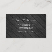 Klassieke kapperszaak houten panelen visitekaartje (Achterkant)