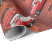 Klassieke kar Chevy Bel Air Red White  Dodge Cadeaupapier (Rol Hoek)