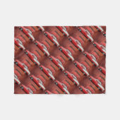 Klassieke kar Chevy Bel Air Red White  Dodge Fleece Deken (Voorkant (Horizontaal))