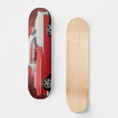 Klassieke kar Chevy Bel Air Red White Schaats Skateboard (Voorkant)