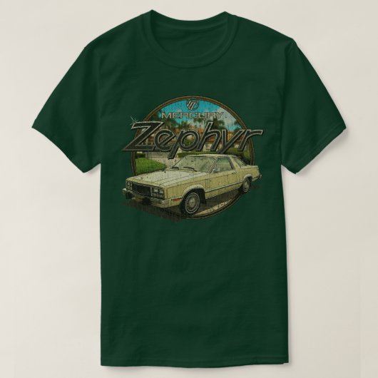 Klassieke kar Mercury Zephyr Z-7 1978 T-shirt (Design voorkant)