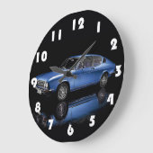 Klassieke kar met Retro Grote Klok (Hoek)