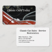 Klassieke kar visitekaartje (Voorkant / Achterkant)