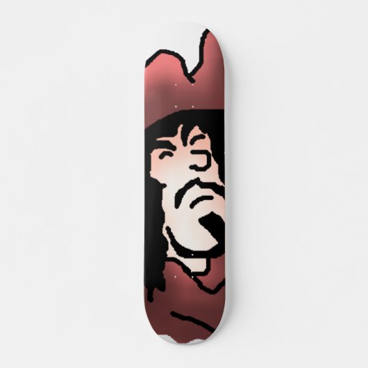Klassieke Karakters 2-5 Kapitein Haak Skateboard (Voorkant)